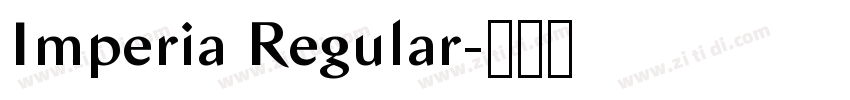 Imperia Regular字体转换 Imperia Regular字体转换